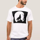 T-shirt Wolf & Moon Silhoutte (Devant)