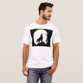 T-shirt Wolf & Moon Silhoutte (Devant entier)