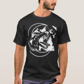 T-shirt Wolf Moon Wild Mountain Wolf hurlant nuit animale (Devant)