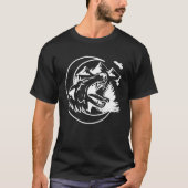 T-shirt Wolf Moon Wild Mountain Wolf hurlant nuit animale (Devant)