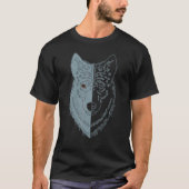 T-shirt Wolf Motif Predateur face Wolfs 1 (Devant)