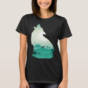 T-shirt Wolf Mountain Wolf Animal sauvage en voie de dispa