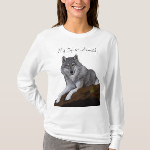 T-shirt Wolf My Spirit Animal