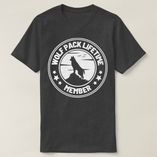 T-shirt Wolf Pack Adhésion à vie 20 (Design devant)
