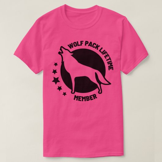 T-shirt Wolf Pack Adhésion à vie 29 (Design devant)