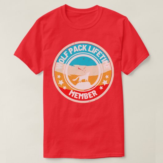 T-shirt Wolf Pack Adhésion à vie 43 (Design devant)