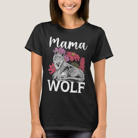 T-shirt Wolf Pack Werewolf Wolfgang Animaux sauvages Mama  (Devant)