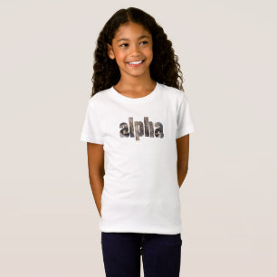 T-Shirt Wolf Photographie Faune Nature Alpha Typographie