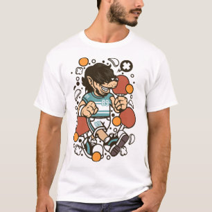 T-shirt Wolf ping pong