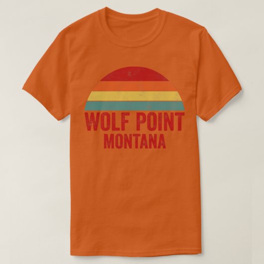 T-shirt Wolf Point Montana (Design devant)
