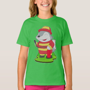 T-shirt Wolf Pompier extincteur Service d'incendie