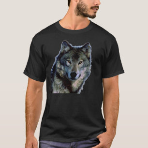 T-shirt Wolf Portrait T Chemises