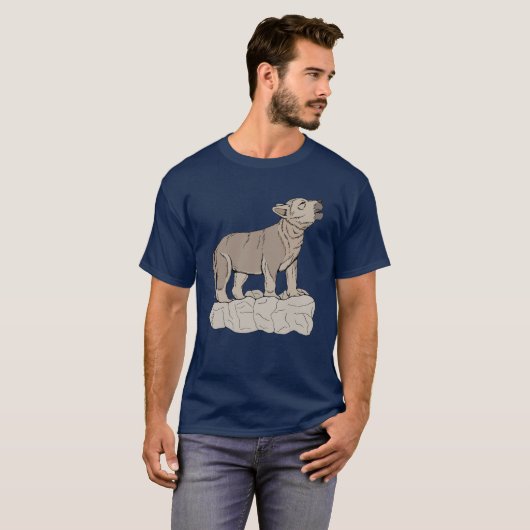 T-shirt Wolf Pup Howling (Devant entier)