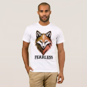 T-shirt Wolf sans peur - Freefit Premium Cotton Sl (Devant entier)