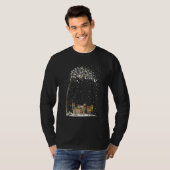 T-shirt Wolf Scarf Winter Christmas Tree Xmas Snowy (Devant entier)