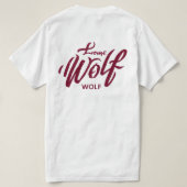 T-shirt Wolf solitaire (Design dos)