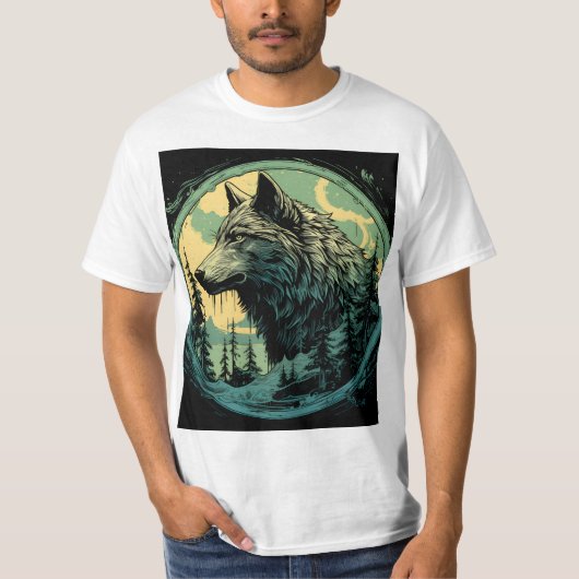 T-shirt Wolf Spirit Wild - Anima Wilderness (Devant)