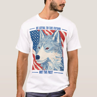 T-shirt Wolf Stars and Stripes