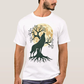 T-shirt Wolf Tree