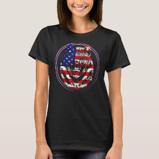 T-shirt Wolf Usa Drapeau américain Patriotique 4 juillet W