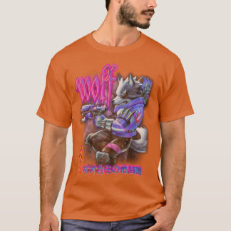 T-shirt Wolf Vintage Rappeur Tee