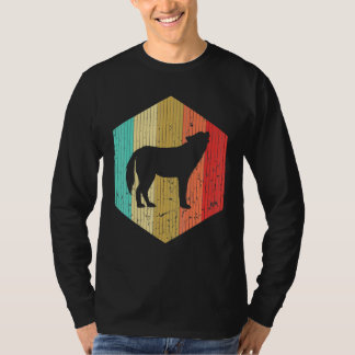 T-shirt Wolf vintage Wolf Loups Rétro Wolf Wolf Silhouet