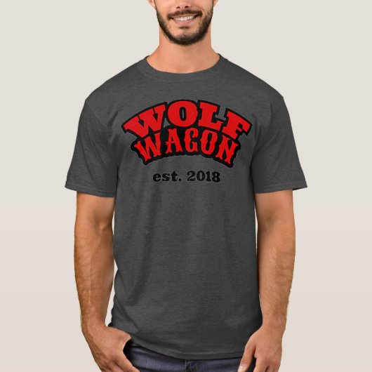 T-shirt Wolf Wagon DJ Wolf 2020 (Devant)