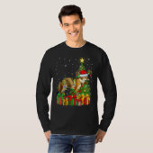 T-shirt Wolf   Xmas Holiday Santa Wolf Christmas Tree (Devant entier)