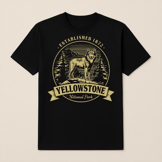 T-shirt Wolf Yellowstone