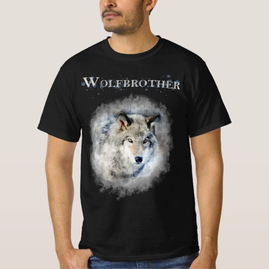 T-shirt Wolfbrother Dark Version Wheel of time inspired (Devant)