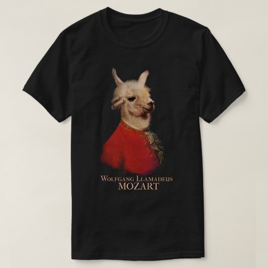 T-shirt Wolfgang Lamadeus Mozart Premium (Design devant)
