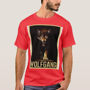T-shirt Wolfgang Wolf Outfit Le Jour Du Nom Avec Le Nom 4