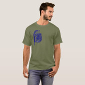 T-shirt Wolfhound irlandais du noeud celtique (Devant entier)