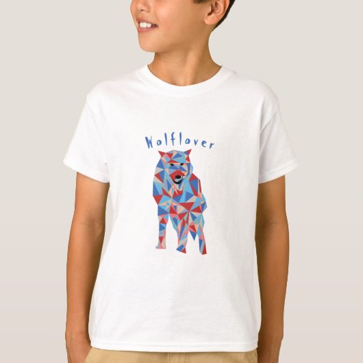 T-shirt Wolflover coloré (Devant)