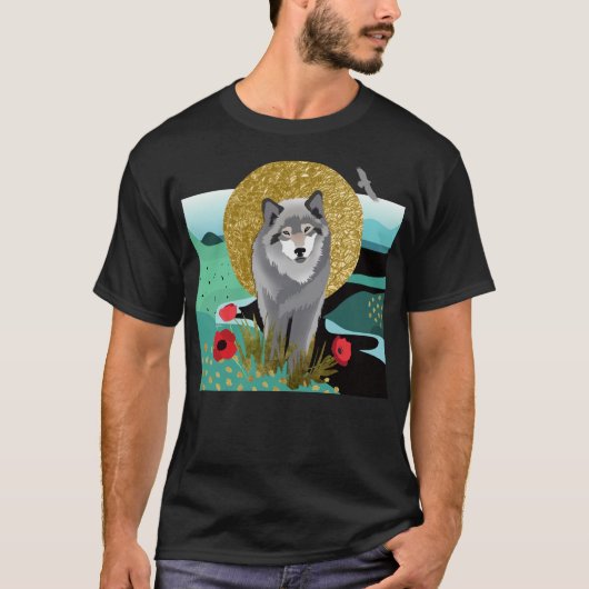 T-shirt WOLFMOON AURA - chemises sombres vives - choisir s (Devant)
