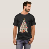 T-shirt Wolfs Arbre Chandail de Noël Xmas Animaux de compa (Devant entier)