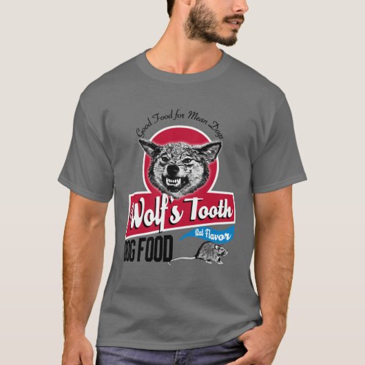 T-shirt Wolfsooth Dog Food family funny (Devant)