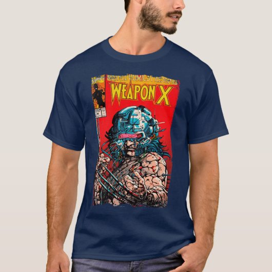 T-shirt Wolverine Vintage Cover gift funny (Devant)