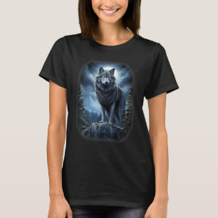 T-shirt Wolves on Hill par Lune et Universe Imaginaire Art
