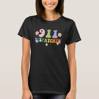 T-shirt Woman 911 Dispatcher Emergency Dispatcher Retro Gr