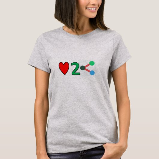 T-shirt Woman's Love2Share (Devant)