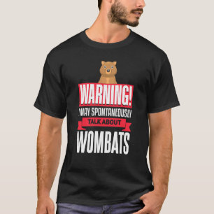 T-shirt Womba Parlant De Wombats Animal Wombat