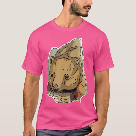 T-shirt Wombat Abstrait (Devant)