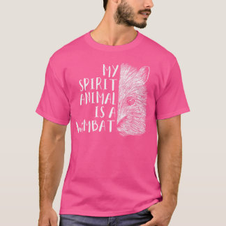 T-shirt Wombat Fantôme Animal Spirituel Animal Femme