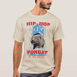 T-shirt Wombat Hip Hop Musique Drôle Animal