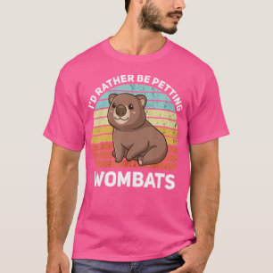 T-shirt Wombat Je Préférerais Péter Wombats Drôle Wombat