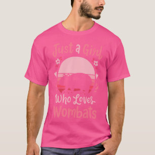 T-shirt Wombat Juste Une Fille Qui Aime Les Wombats