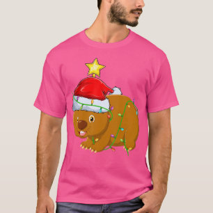 T-shirt Wombat Lighting Xmas Tree Correspondance Wombat Ch
