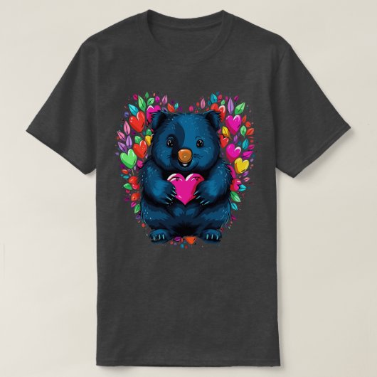 T-shirt Wombat Saint-Valentin (Design devant)