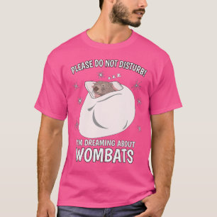 T-shirt Wombat Sleeping Pj Top Je Rêve De Wombats